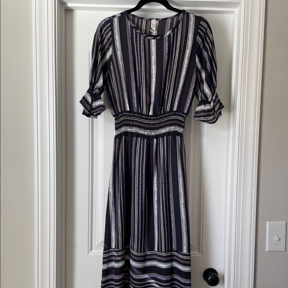 Blue stripe dress